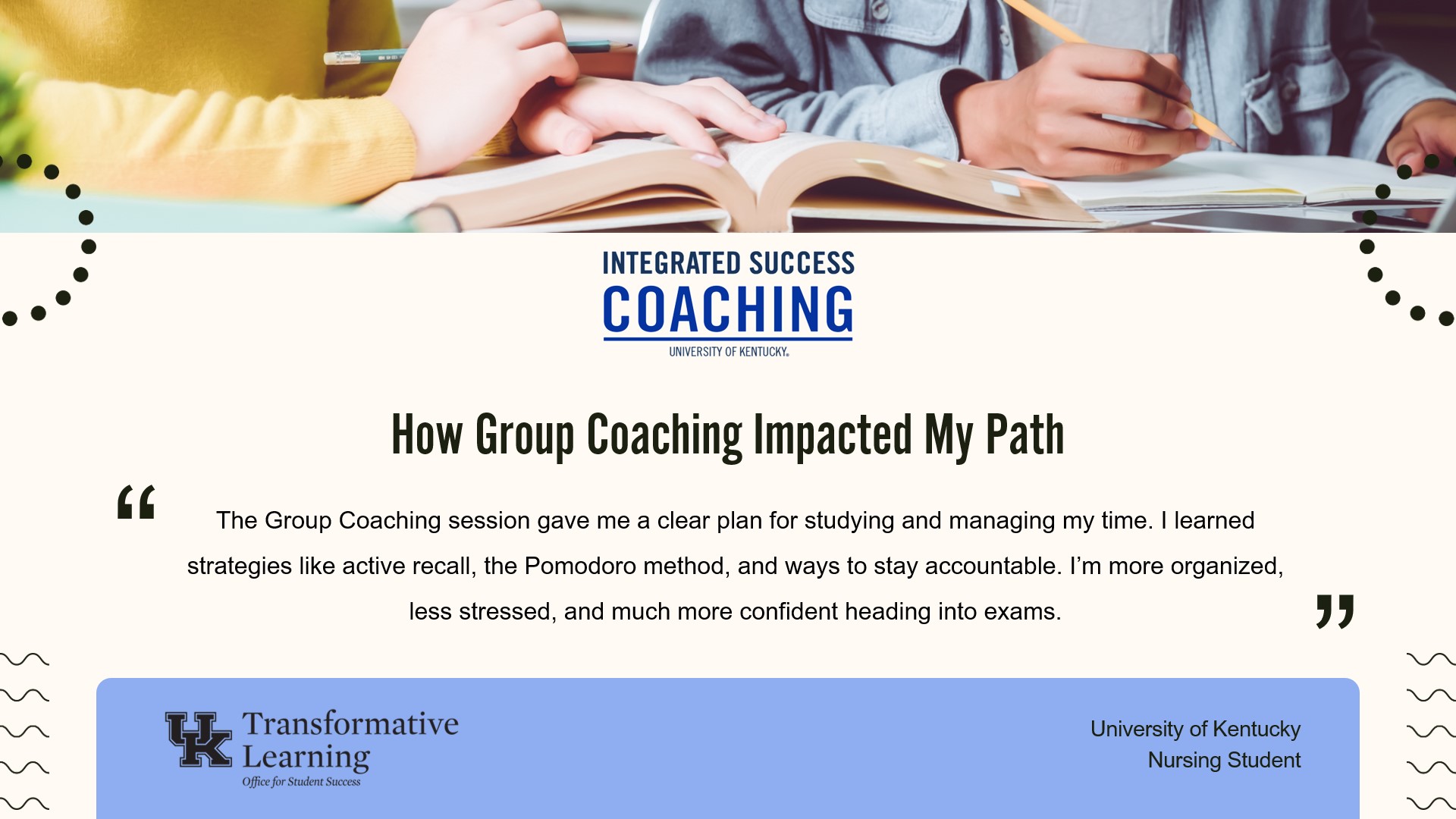 Group Coaching Testimonial