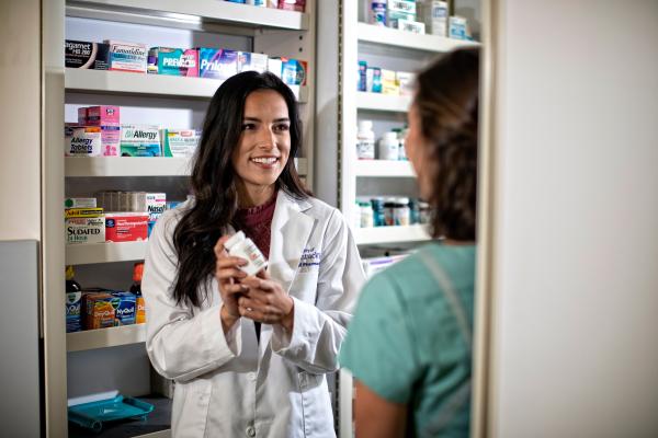 female pharmacy worker