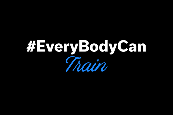#EveryBodyCan Train on a black background