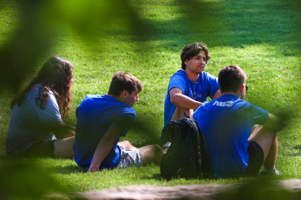 Students on campus
