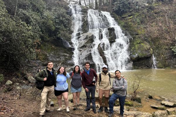 Group photo at waterfall hike