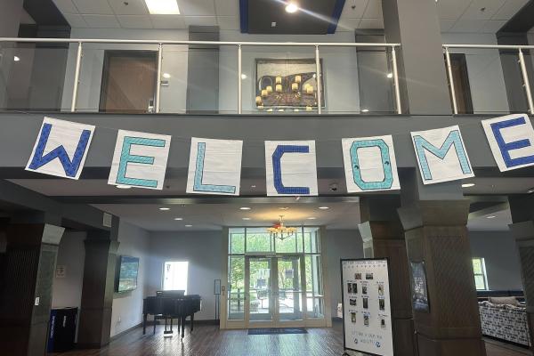 Fall 25 Donovan Johnson Welcome Banner for Move-in