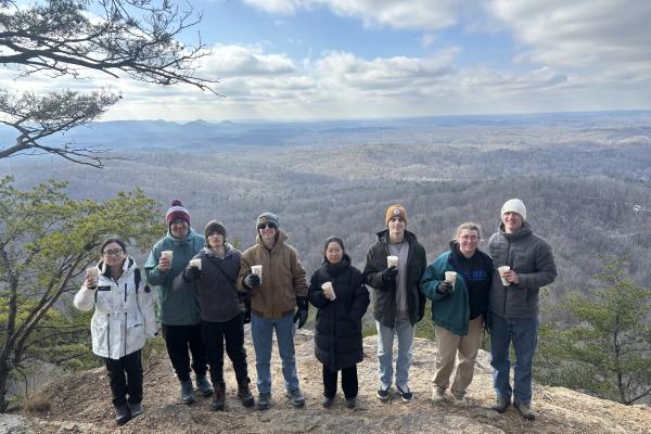 Hiking and hot chocolate at Pilot Knob