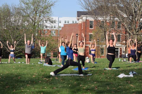 Yoga on the Lawn with Campus Recreation