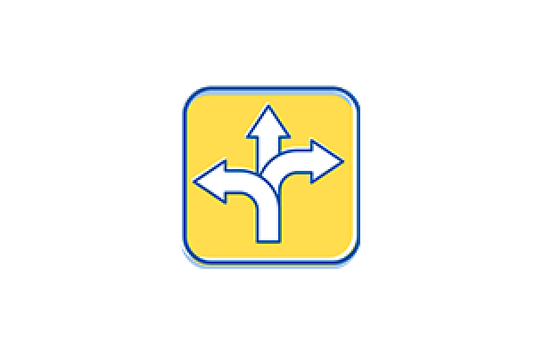 Directional arrows icon.
