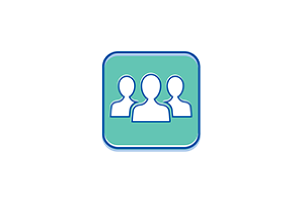 Icon of three people.