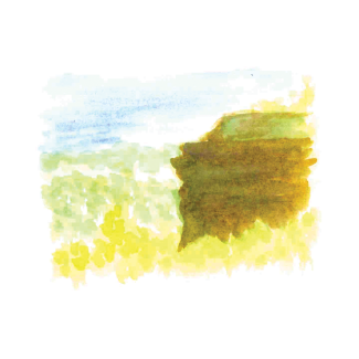 Watercolor of the Red River Gorge
