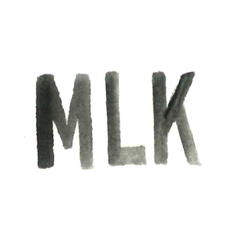 Letters spelling MLK