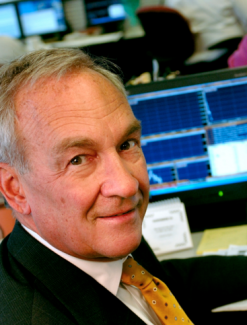 white older male with blazer and tie