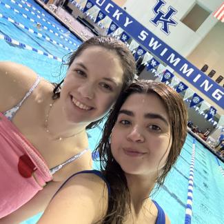 Livia at the pool 