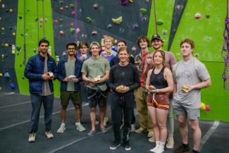 Climbing Wall Competition Champions