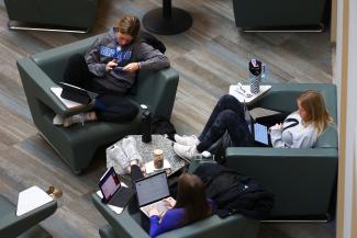 students with ipads