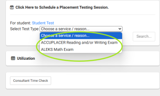 Select Test Type