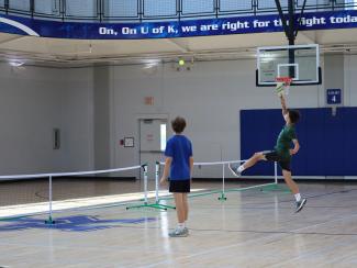 4H participants playing pickleball