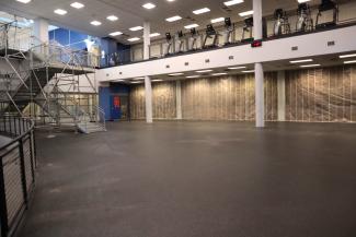 1st floor weight room in Johnson Center 