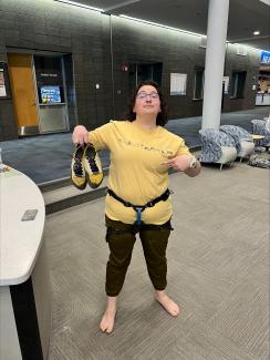 Carmella at the Climbing Wall
