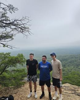 IM program on a hike to Pilot Knob