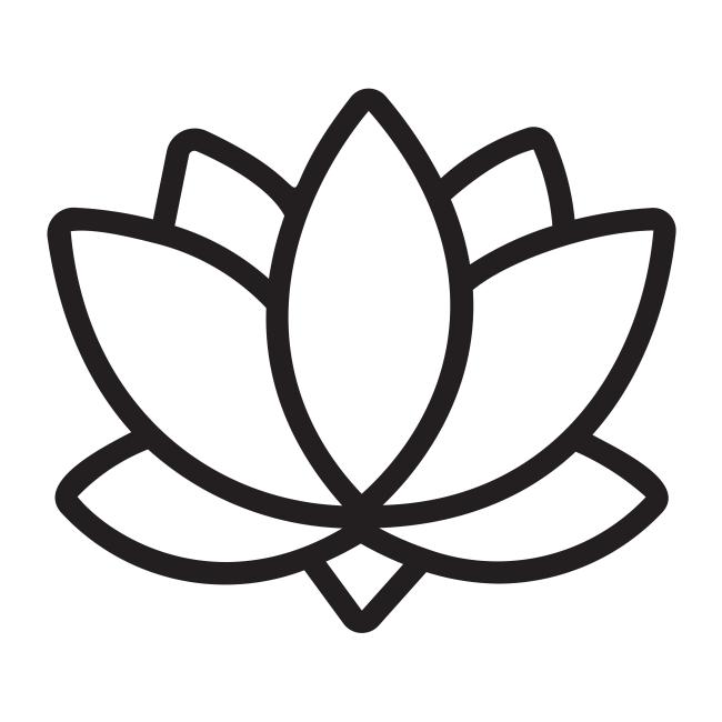 lotus outline icon.