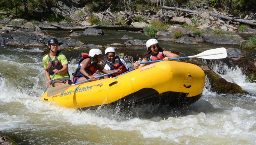 Group heading down river