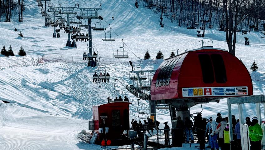Spring 2025 skiing at Perfect North
