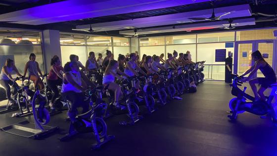 Glow Cycling Class