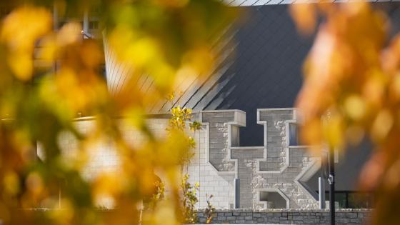 Exterior view of Gatton Student Center, the UK wall.