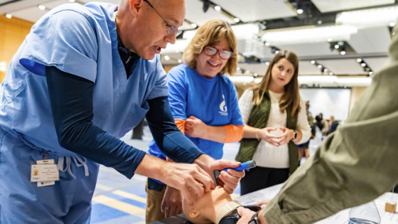 intubation station demonstration