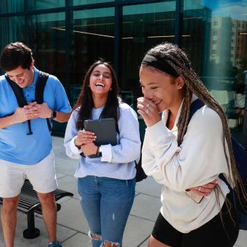 group of students outside 