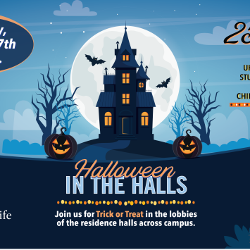 halloween in the hall graphic